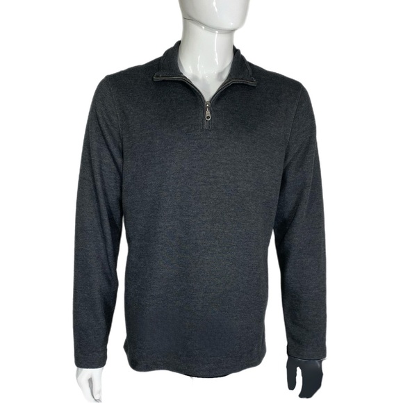 Apt.9 Men’s Gray 1/4 Zip Long Sleeve Pull Over - Picture 1 of 7
